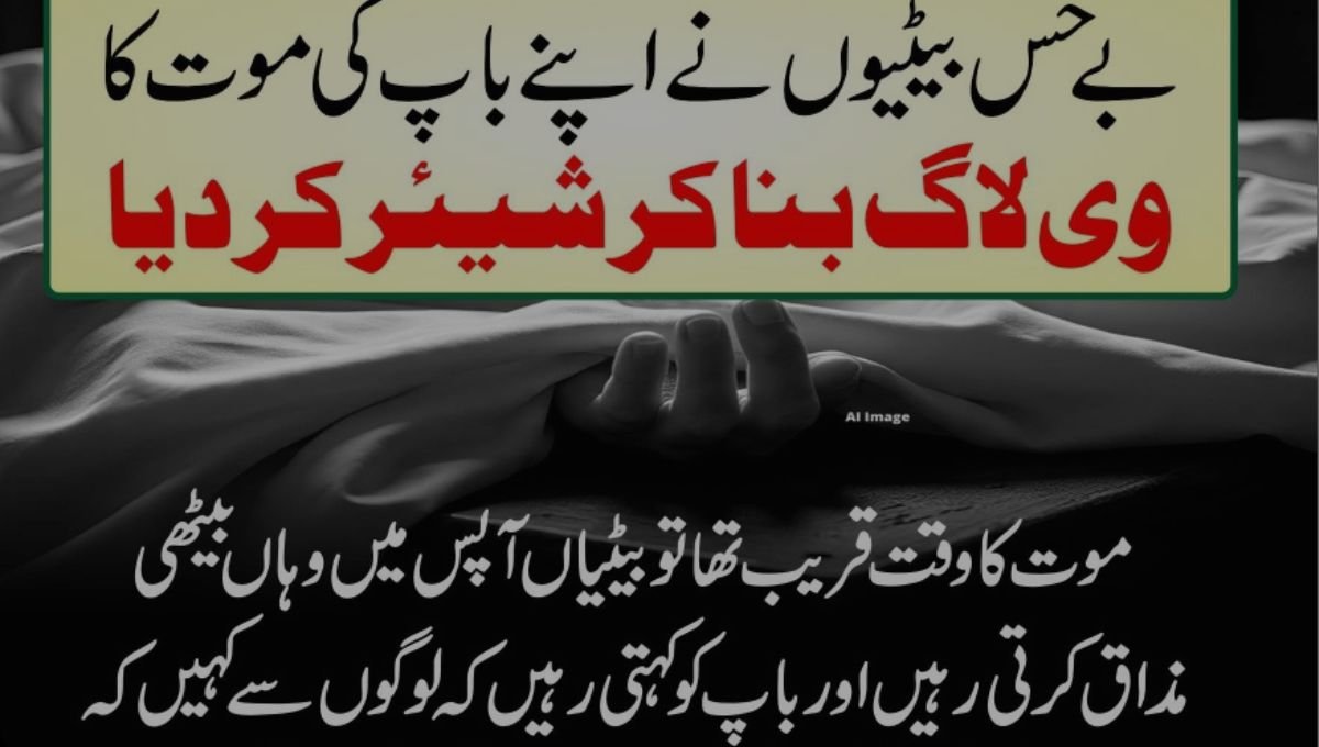  بے حس بیٹیوں نے باپ کے آخری لمحات کا وی لاگ بنا کر سوشل میڈیا پر ڈال دیا – انسانیت کہاں گئی